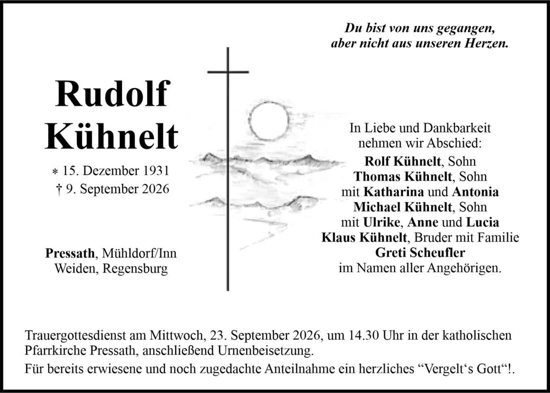 Begleitet durch: Bestattung Bauer - Weiden