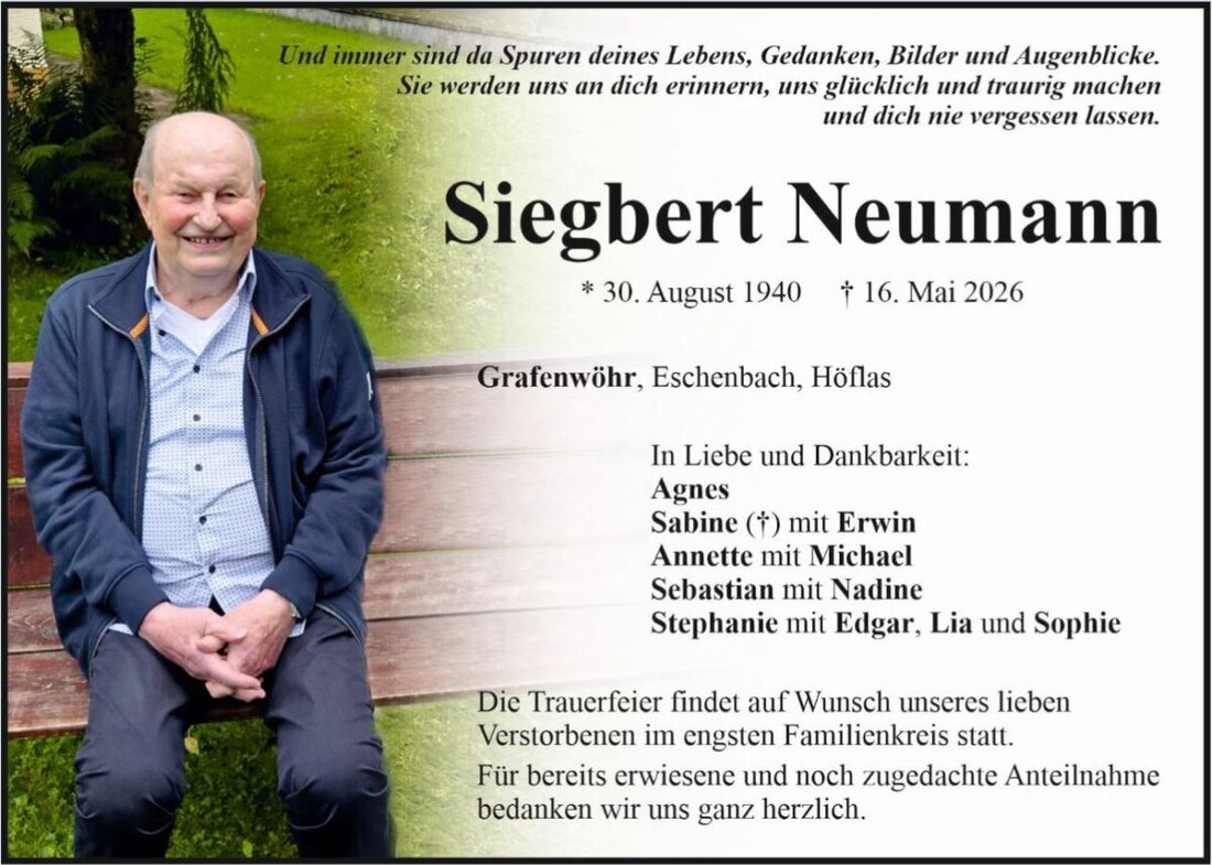 Begleitet durch: Bestattung Bauer - Weiden