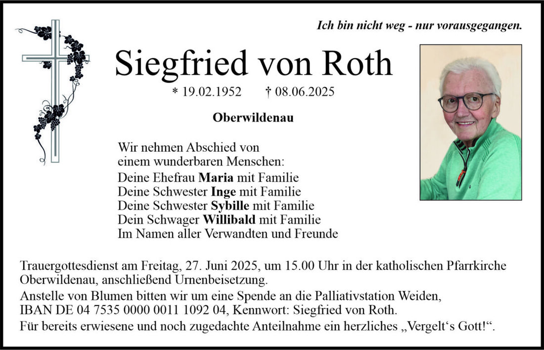 Begleitet durch: Bestattung Bauer - Weiden