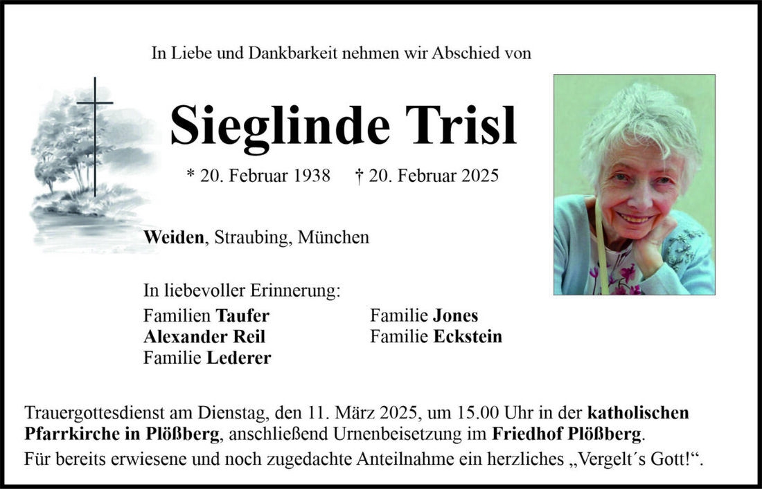 Begleitet durch: Bestattung Bauer - Weiden