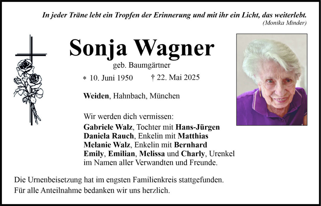 Begleitet durch: Bestattung Bauer - Weiden