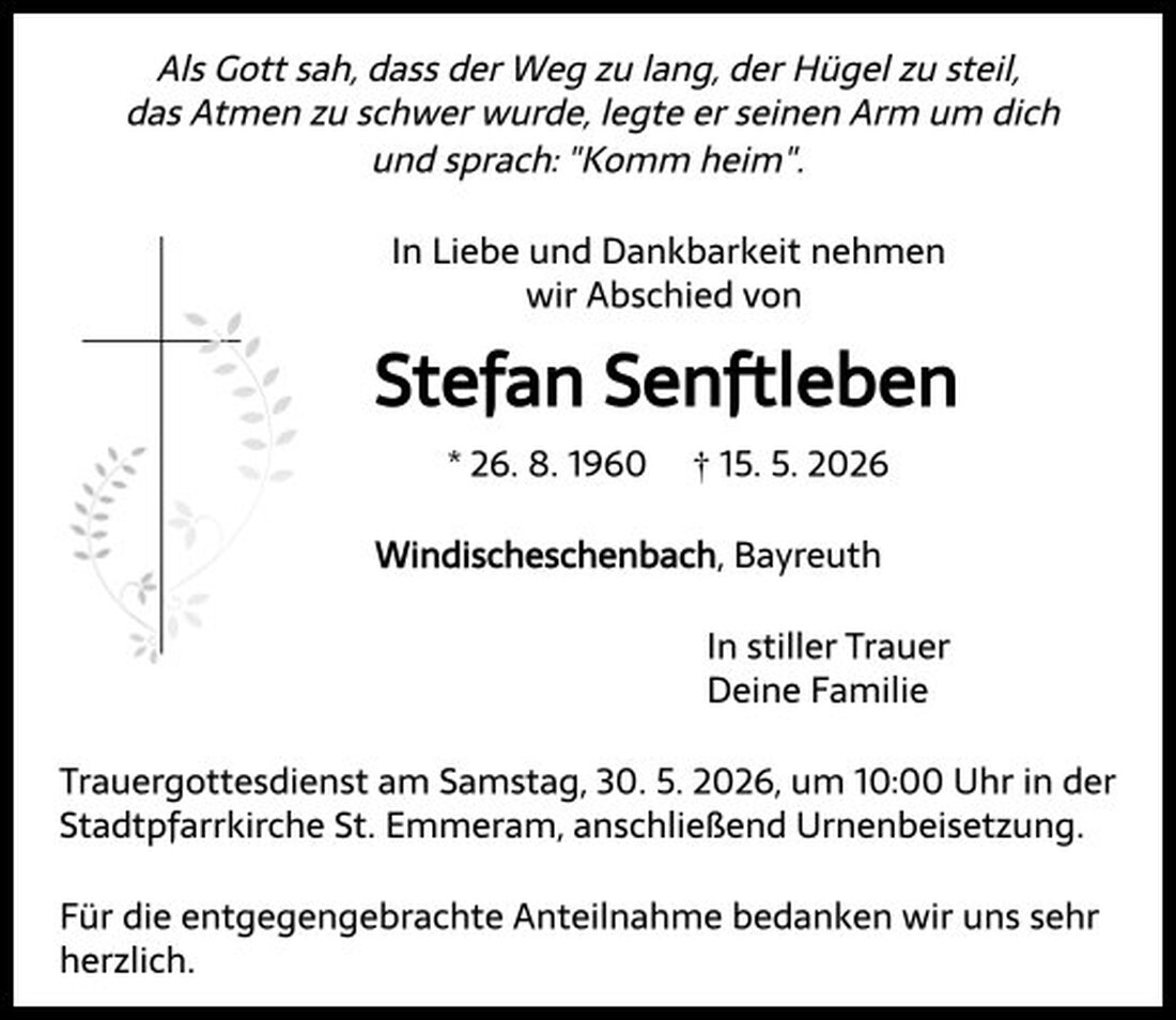Begleitet durch: Bestattung Schmid - Neustadt/WN