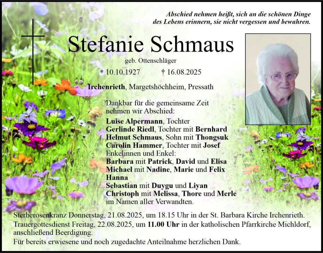 Begleitet durch: Bestattung Bauer - Weiden