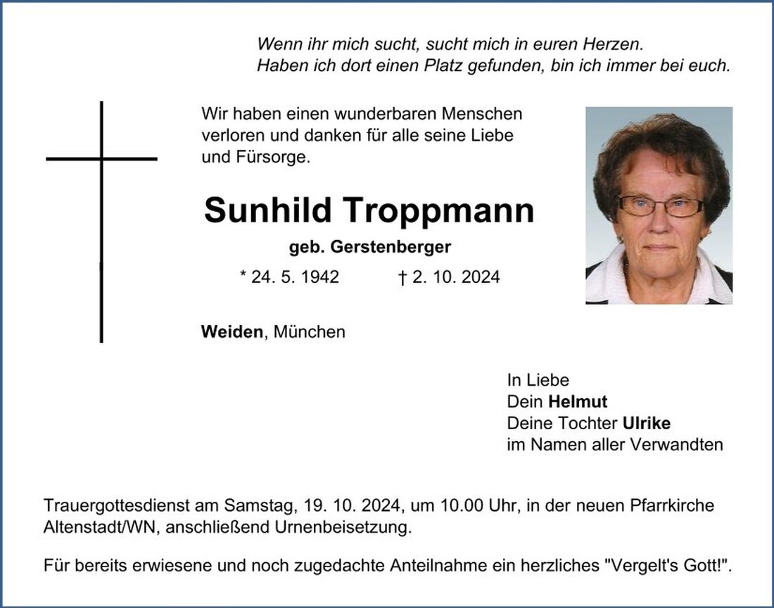Begleitet durch: Bestattung Schmid - Neustadt/WN