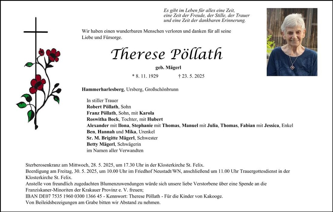 Begleitet durch: Bestattung Schmid - Neustadt/WN