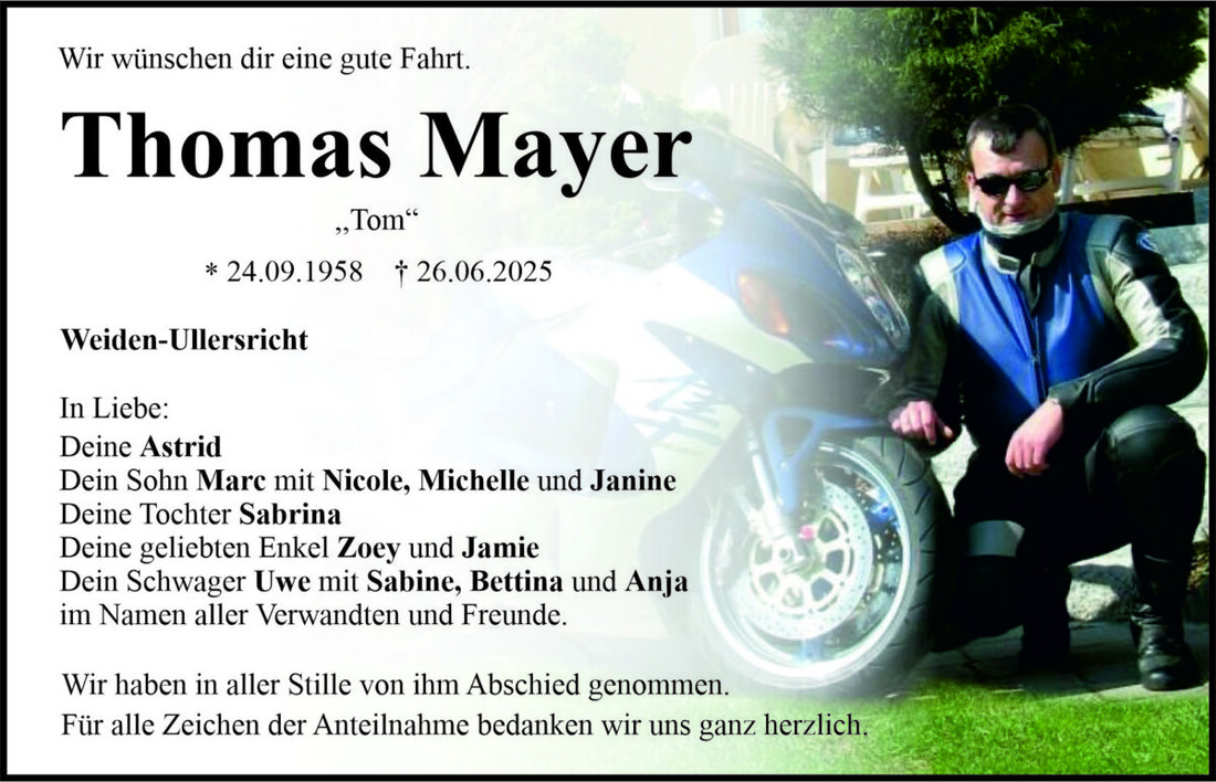 Begleitet durch: Bestattung Bauer - Weiden