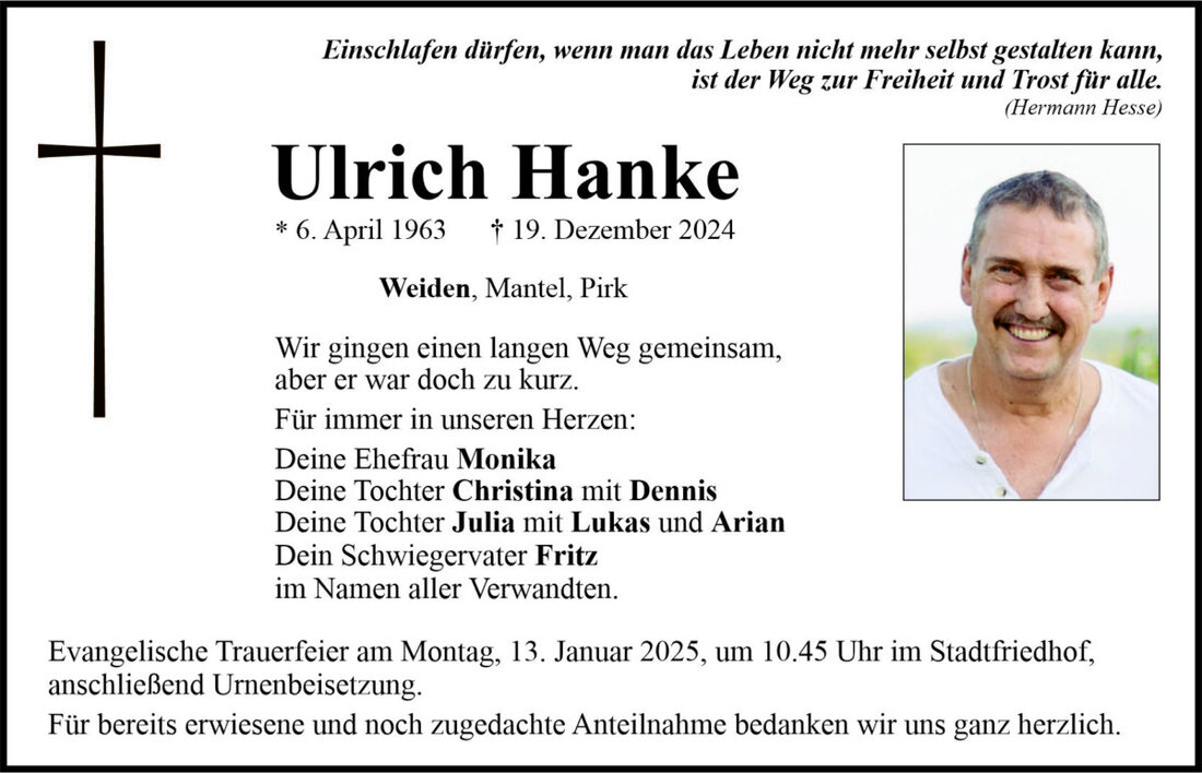 Begleitet durch: Bestattung Bauer - Weiden