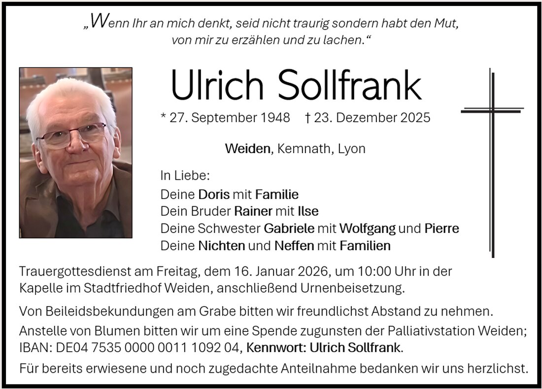 Begleitet durch: Bestattung Gronauer - Altenstadt/WN