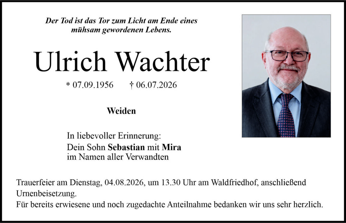 Begleitet durch: Bestattung Bauer - Weiden