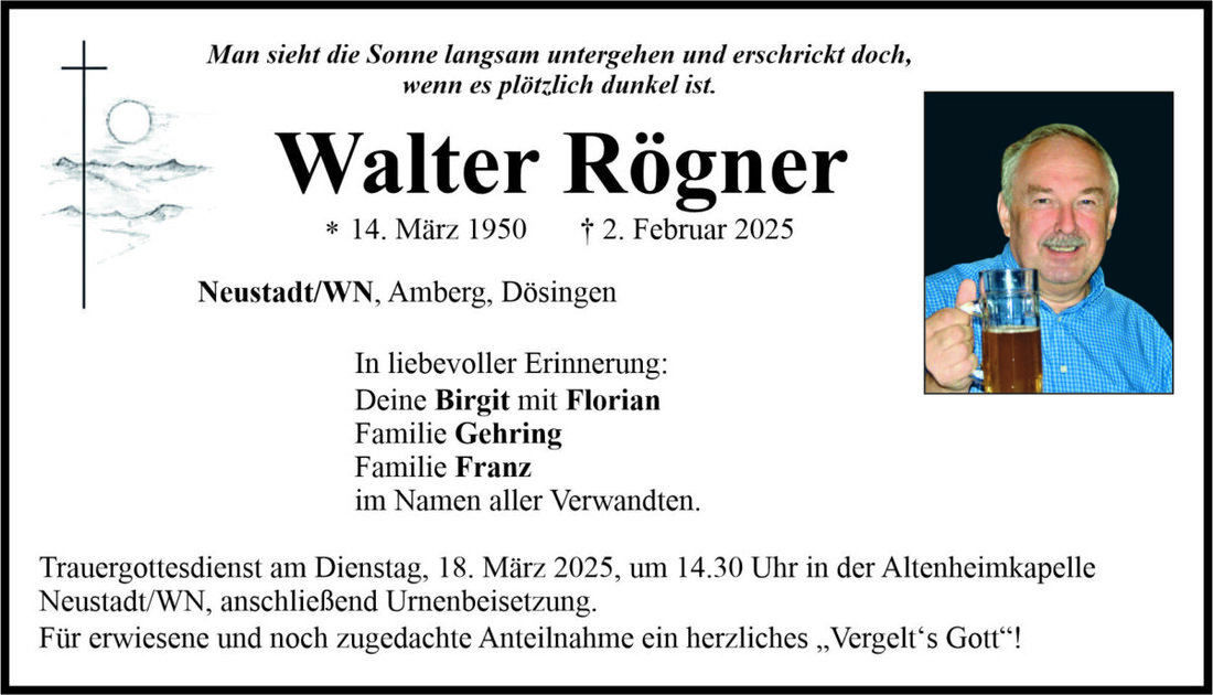 Begleitet durch: Bestattung Bauer - Weiden