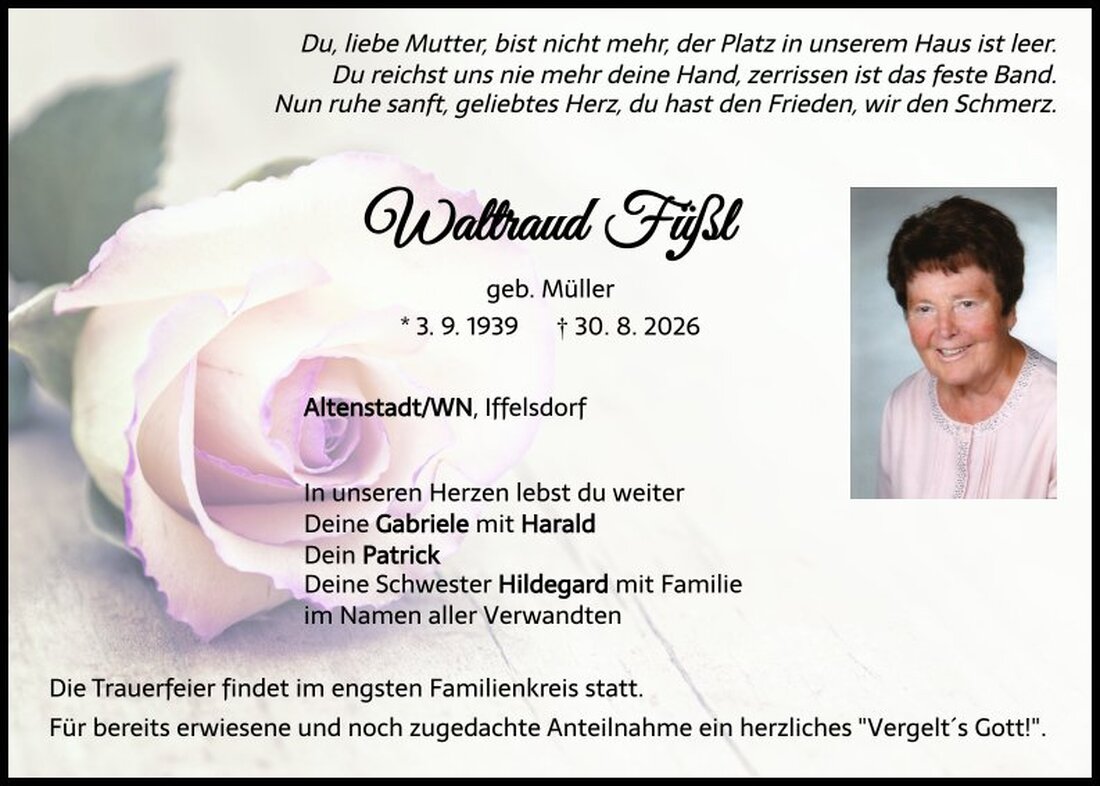 Begleitet durch: Bestattung Schmid - Neustadt/WN