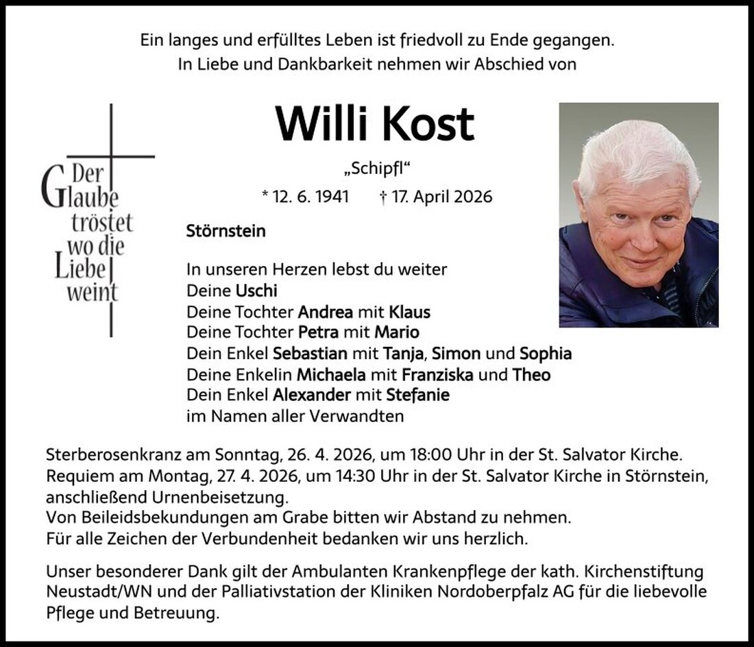 Begleitet durch: Bestattung Schmid - Neustadt/WN