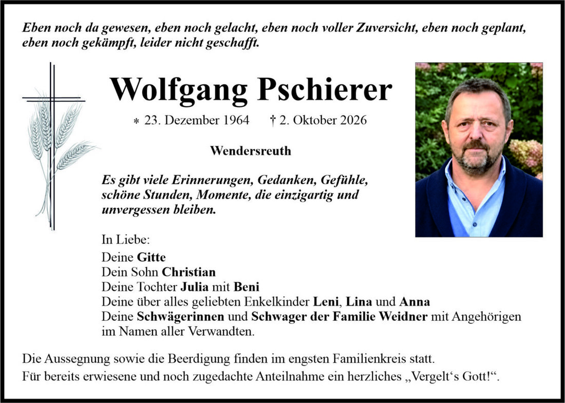 Begleitet durch: Bestattung Bauer - Weiden