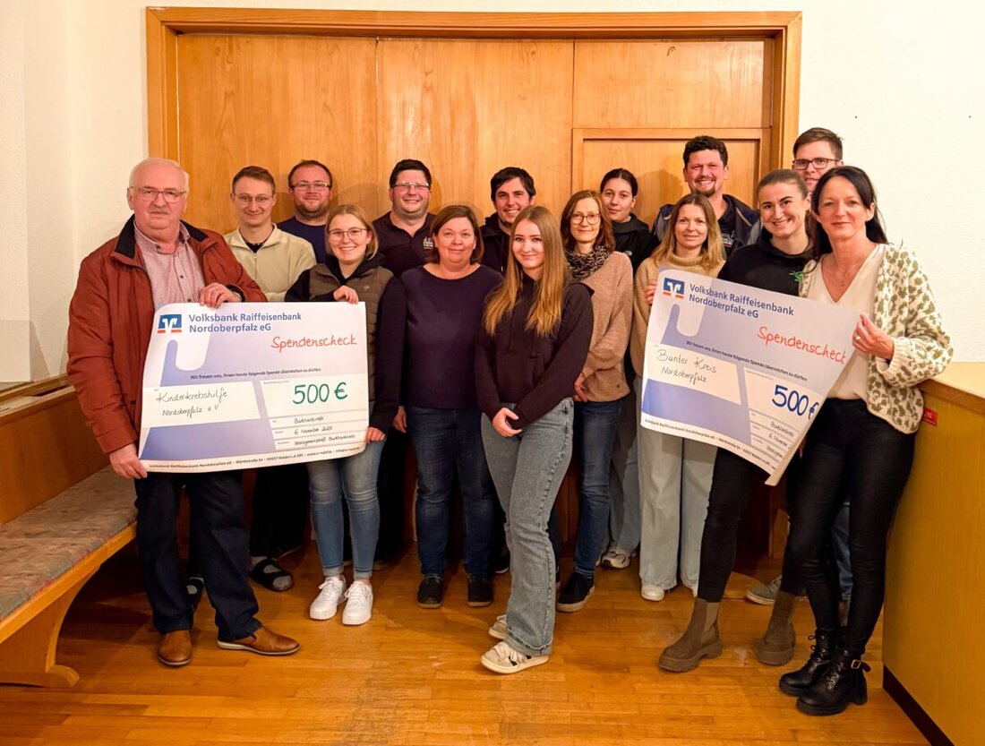 Burkhardsrieth. Die Vereinsgemeinschaft Burkhardsrieth spendete bei ihrer Jahreshauptversammlung je 500 Euro an Kinderkrebshilfe, Donum Vitae und den Bunten Kreis Nordoberpfalz. Der Erlös stammt vom Losverkauf am 14. August.