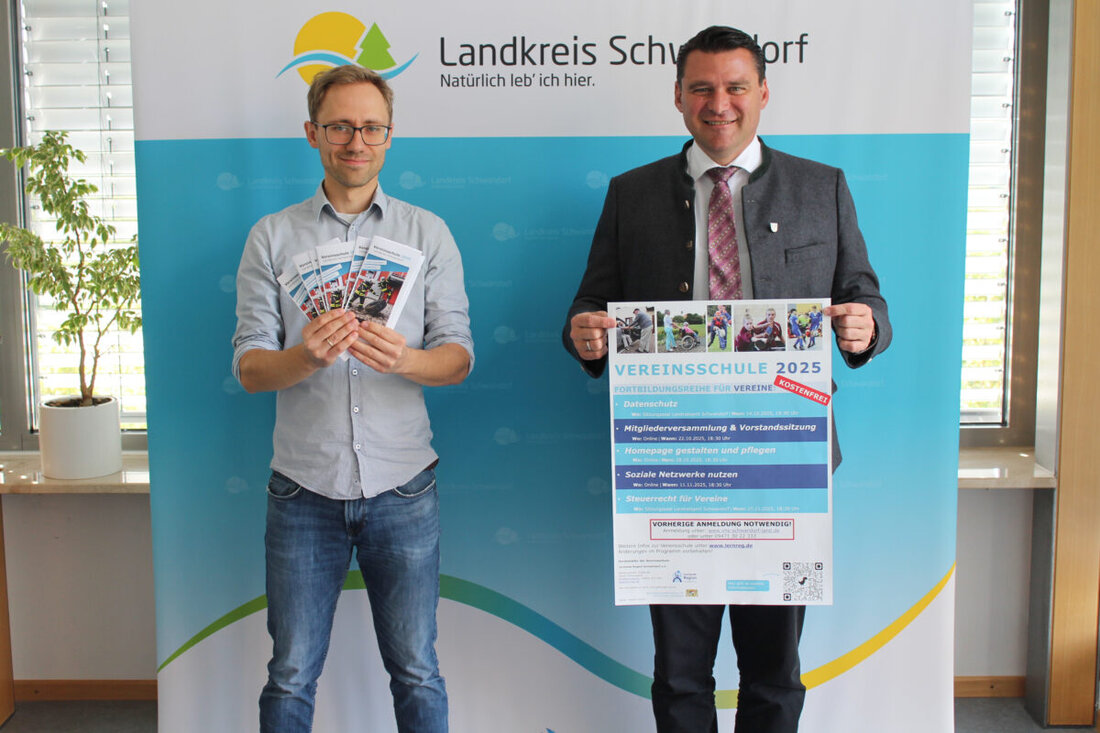 Schwandorf. Kostenlose Vereinsschule von Oktober bis November mit Terminen zu Datenschutz, Versammlungen, Homepage, Social Media und Steuerrecht für Ehrenamtliche im Landkreis.