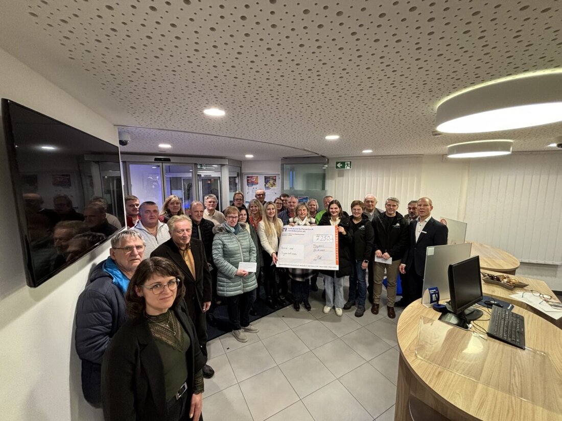 Pleystein. Die Volksbank Raiffeisenbank Nordoberpfalz spendete am 3. Dezember 2024 insgesamt 7.250 Euro an 23 örtliche Vereine und Institutionen.