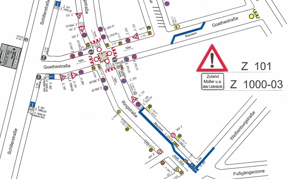 Weiden. Ab 4. Juni wird der bestehende Abwasserkanal im Kreuzungsbereich Goethe-/Ringstraße erneuert. Der Kreuzungsbereich muss in diesem Zusammenhang komplett gesperrt werden.  Die Ringstraße wird ab dann vom Macerata-Platz und von [&hellip;]