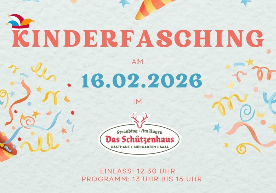 Straubing. Power trotz Handicap lädt nach Straubing, Schützenhaus zu einem inklusiven Kinderfasching mit Musik und buntem Programm für Familien ein. Ein Ticket gibt es online auf okticket.de, weitere Hinweise zum Veranstaltungsort Straubing, Schützenhaus finden Interessierte dort.