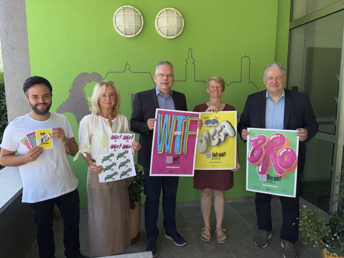 Amberg-Sulzbach. Eine wichtige Plakat-Aktion der Kommunalen Jugendarbeit (KoJa) Amberg-Sulzbach, die sogenannte WTF-Kampagne, läuft an: Es geht um Prävention von Sucht, Mobbing, Gewalt, Einsamkeit, Druck in der Schule für Kinder und Jugendliche. Unterstützung erhält die Landkreis-KoJa von der KoJa der Stadt Amberg und vom Kreisjugendring (KJR) Amberg-Sulzbach.