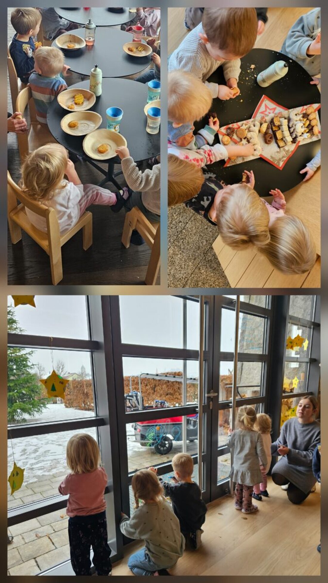 Falkenberg. Am 25. November 2025 besuchten Kinder der Johanniter-Kinderkrippe „Waldnaabzwerge“ die Firma IGZ und bastelten Adventssterne. Damit brachten sie vorweihnachtliche Freude in Büros, Kantine und Flure.