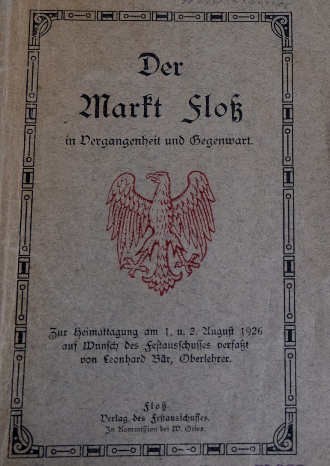 Floß. 2026 feiert der Oberpfälzer Waldverein Floß sein 100-jähriges Bestehen mit weiteren Jubiläen. Geplant sind ein Heimatnachmittag am 19. April, die Jahreshauptversammlung im Oktober und der Bildband „Flosser Amt 5“."