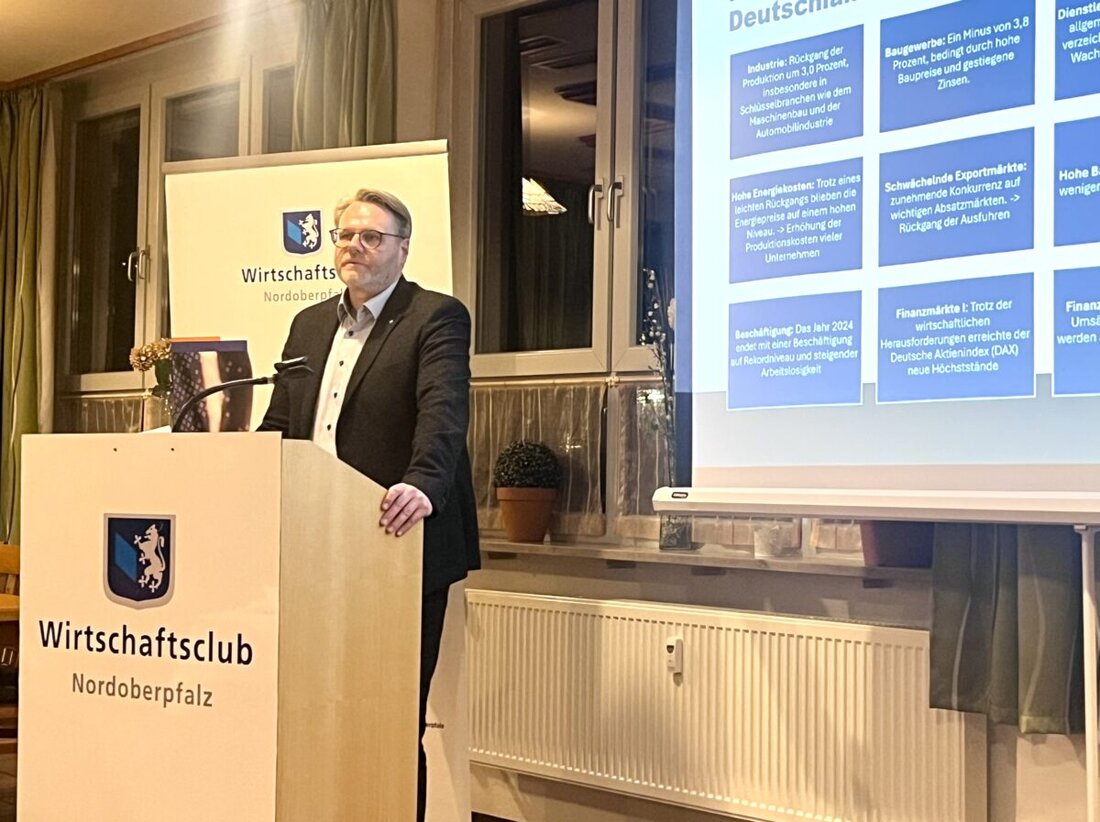 Weiden. Anton Braun äußert Besorgnis über Deutschlands wirtschaftliche Entwicklung und tritt als Präsident des Wirtschaftsclubs Nordoberpfalz nicht noch einmal an. Günther Kamm wird sein Nachfolger.