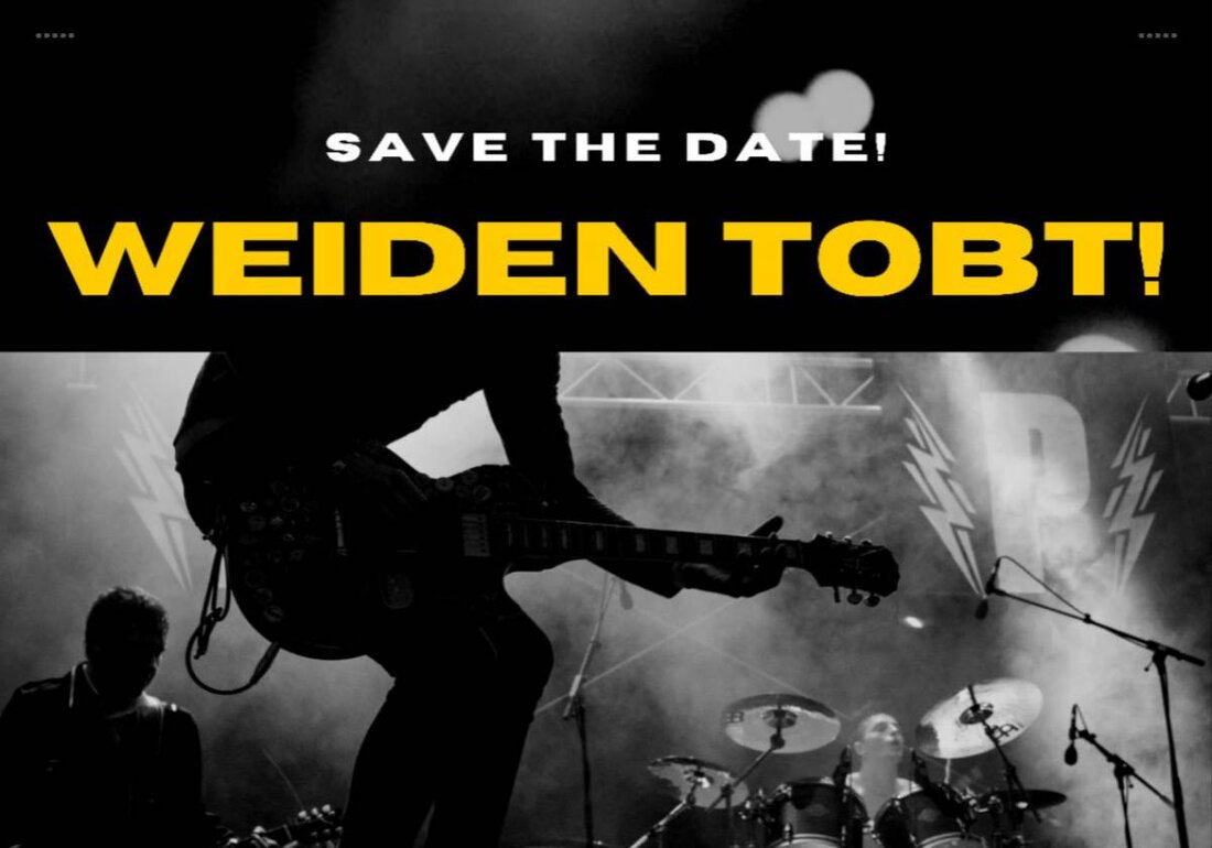 Weiden. Das Jugendzentrum Weiden organisiert den Nachwuchsbandwettbewerb "Weiden Tobt! 2025" im Jugendzentrum Weiden, bei dem sieben regionale Bands antreten. Tickets sind über okticket.de erhältlich.
