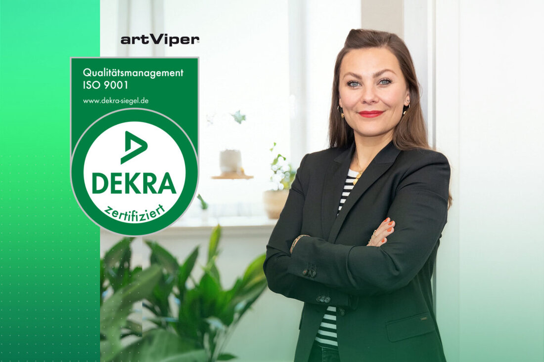 Weiden. artViper besteht erneut das DEKRA-Audit nach ISO 9001:2015 und bleibt die einzige Marketingagentur in Bayern mit zertifiziertem Qualitätsmanagement.