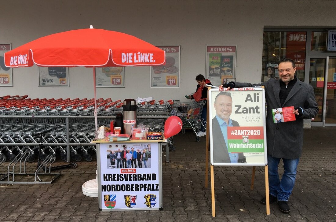 Weiden. Der Oberbürgermeisterkandidat der Linkspartei für die Stadt Weiden, Ali Daniel Zant, lud zum Bürgerdialog. Auch der nächste Termin steht bereits.  Am vergangenen Samstag informierte Ali Daniel Zant die Besucher des [&hellip;]