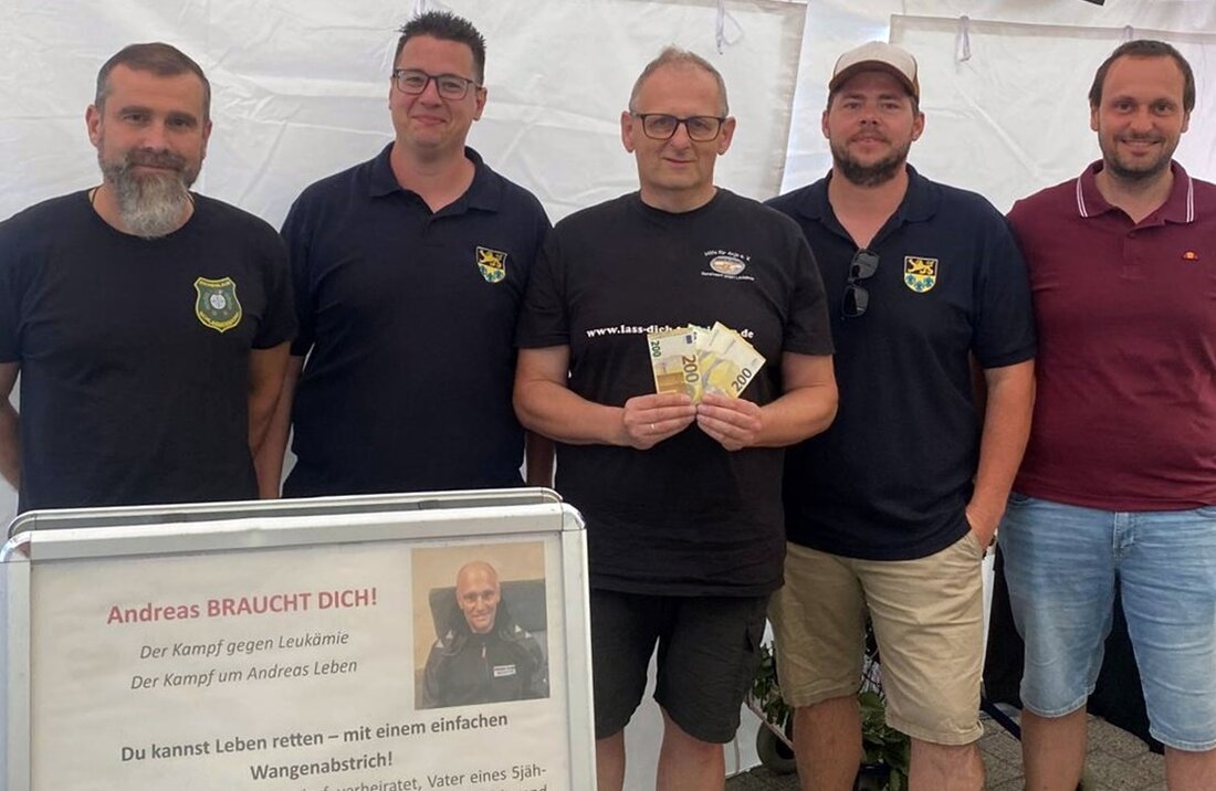 Schlammersdorf. Beim KLJB-Weinfest wurde mittels Typisierungsaktion und Spenden von Feuerwehr und Schützenverein Solidarität für Bedürftige gezeigt. Insgesamt 700 Euro wurden dem Verein „Hilfe für Anja“ überreicht.