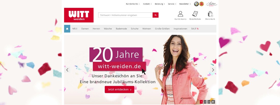 Weiden. Ein Jubiläum für die Witt-Gruppe: Seit 20 Jahren betreibt das Unternehmen jetzt Online-Handel. Bereits 1997 ging der erste Internetauftritt online. Inzwischen macht der E-Commerce rund 20 Prozent des Gesamtumsatzes [&hellip;]