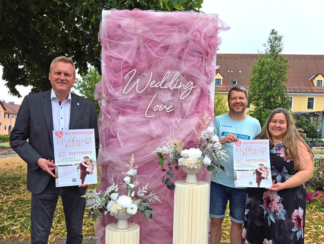 Maxhütte-Haidhof. Am Sonntag, 27. September 2026, steigt in der Stadthalle die 10. Hochzeitsmesse „Wedding LOVE“ mit rund 40 Ausstellern, zwei Modenschauen und Tortenanschnitt. Eintritt zehn Euro, Tickets nur an der Tageskasse.