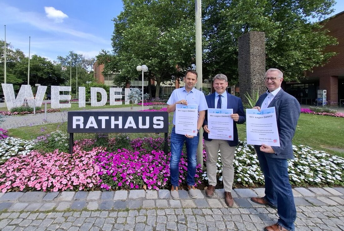 Weiden. Oberbürgermeister Benjamin Zeitler und ver.di danken am Tag der Daseinsvorsorge den Beschäftigten. Zugleich kritisieren sie das Kommunalentlastungsgesetz und fordern stabile Finanzen, damit Städte handlungsfähig bleiben.