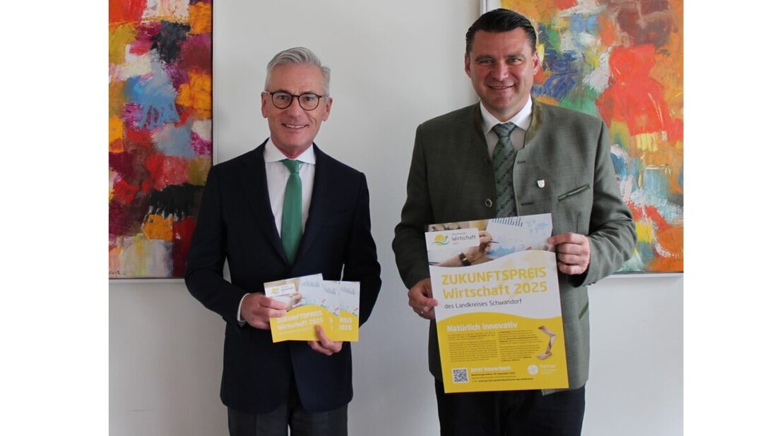 Schwandorf. Der Landkreis Schwandorf sucht Bewerber für den Zukunftspreis 2025 in der Kategorie Wirtschaft, dotiert mit einer Bronzeskulptur und 1.000 Euro. Bewerbungen sind bis 30. September 2025 online oder per Vorschlag möglich.