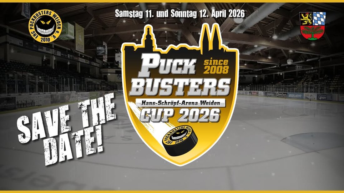 Weiden. Am 11. und 12. April steigt in der Hans-Schröpf-Arena der Puckbusters Cup mit acht Teams und 150 Spielern und der Eintritt ist frei.