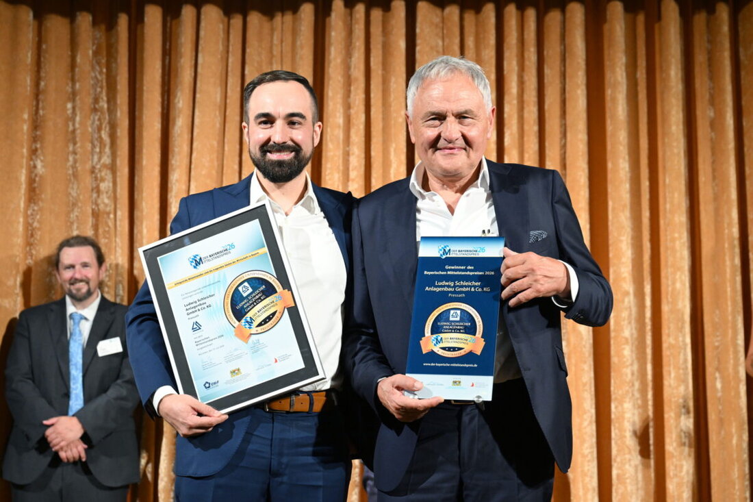 Pressath. Die Ludwig Schleicher Anlagenbau GmbH & Co. KG belegt beim Bayerischen Mittelstandspreis 2026 den fünften Platz unter 208 Nominierten. Gewürdigt werden Innovationskraft, Nachhaltigkeit und Arbeitgeberattraktivität.