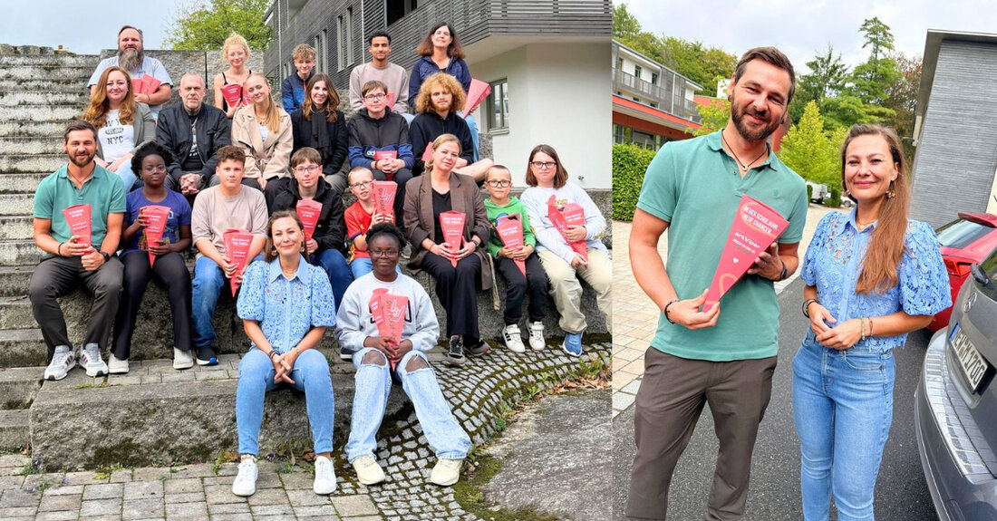 Weiden. Zum Schulstart hat die artViper Marketingagentur 60 Schultüten als kleine Mutmacher an das Kinderheim St. Elisabeth in Windischeschenbach und an die Außenwohngruppe in Weiden übergeben.