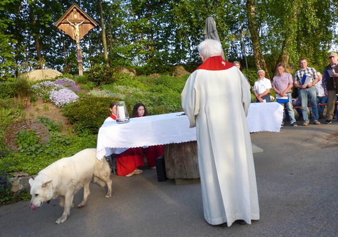 Kainzmühle. Pfarrer Andreas Schlagenhaufer, gebürtiger Söllitzer im Ruhestand, hält erneut die Maiandacht am Kreuz beim Sägewerk. Alle sind am Freitag, 22. Mai, um 19 Uhr eingeladen. Danach gibt es ein gemütliches Beisammensein.
