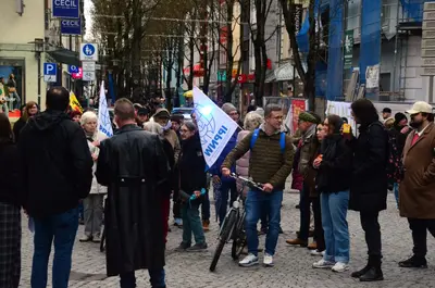 Ostermarsch in Weiden: 50 Teilnehmer fordern Frieden und Abrüstung