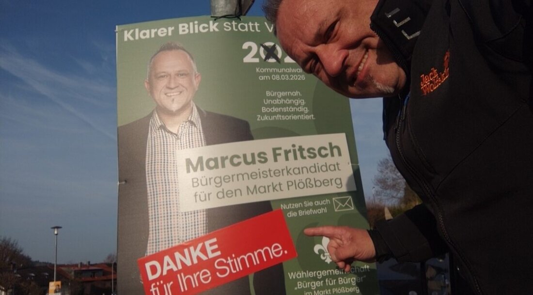 Wildenau/Plößberg. Bürgermeisterkandidat Marcus Fritsch zieht nach der Wahl ein positives Fazit. Er verpasste zwar die Stichwahl, doch seine Wählergemeinschaft Bürger für Bürger errang zwei Sitze und kippte die CSU-Mehrheit.