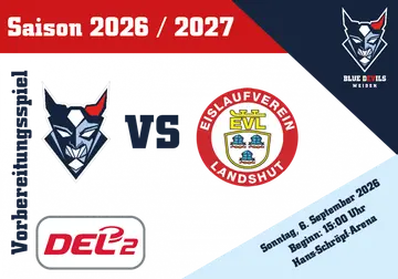 Eishockeyduell Blue Devils Weiden vs. EV Landshut in Weiden