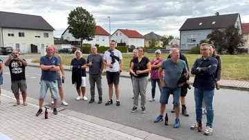 Richtfest beim Siedlerverein Krumme Äcker in Weiden
