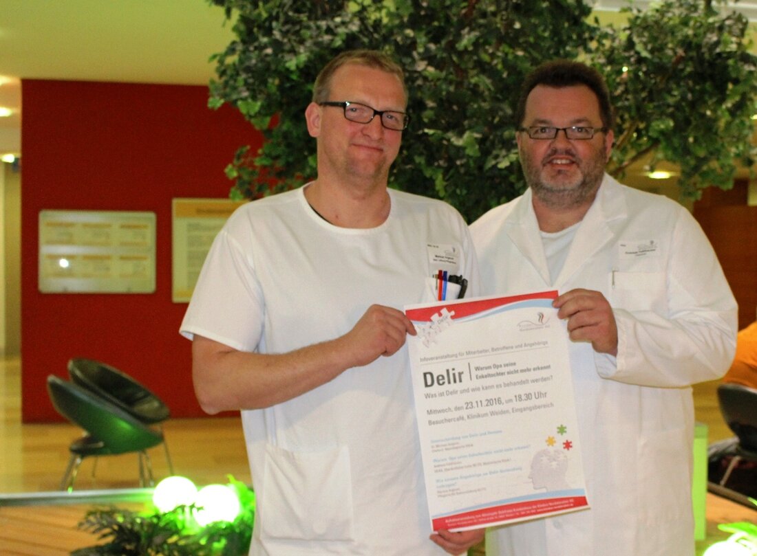 Weiden. Die Kliniken Nordoberpfalz AG organisiert am 23. November um 18.30 Uhr eine Infoveranstaltung für Mitarbeiter, Betroffene, Angehörige und Interessierte zum Thema “Delir”. Es wird aufgeklärt was überhaupt ein “Delir” ist [&hellip;]